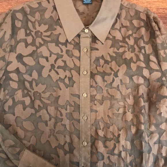 Sheer button down - Picture 4 of 5